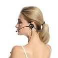 Call Center Headset with Mic Rear Mounted Noise Canceling Customer Service Headset 3.5mm