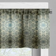 thumbnail image 3 of Ambesonne Baroque Window Valance, Vintage Ornate and Eastern, 54" X 18", Sepia Dark Tan, 3 of 5
