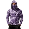 thumbnail image 2 of Mens Long Sleeve Sun Protection Shirts UPF 50+ Sun Protection Camo Hoodie Shirt SPF Fishing Outdoor UV Hiking Lightweight Shirts, 2 of 6