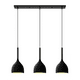 thumbnail image 1 of Lampara Colgante Moderna Candelabro 3 Cabezas Alt. Ajustable negras, 1 of 5