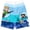 Blue and Teal, variant on Creeper Big Boys Swim Trunks Bathing Suit Black/Green 18-20