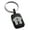 Black, variant on Stainless Steel Letter T Initial 3D Cube Box Monogram Engraved Small Rectangle Dog Tag Charm Keychain Keyring