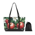 thumbnail image 7 of FORMRS Canvas Laptop Tote Bag for Women with 15.6" Computer Compartments Shoulder Handbag, Red Apple Pattern, 7 of 7