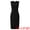 Black, variant on Women's Midi Sleeveless Pencil Dress V Neck Work Sheath Dresses 2XL Black