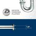 thumbnail image 5 of Highcraft 28121 P-Trap for Tubular Drain Applications, 1-1/2 in., 22GA Brass, Chrome Plated, 5 of 5