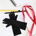 thumbnail image 4 of 1 par de guantes largos de satén para niñas con lazo elegante para fiestas de cumpleaños, bodas y eventos formales Accesorios de vestir, 4 of 7