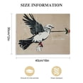 thumbnail image 3 of Acheng Dove of Peace Street Art Painting Bethlehem Mural Graffiti Banksy Canvas Wall Art Print Living Room Bedroom Kitchen Bathroom Office Dorm Room Modern Decor Ready to Hang  pattern3, 3 of 6