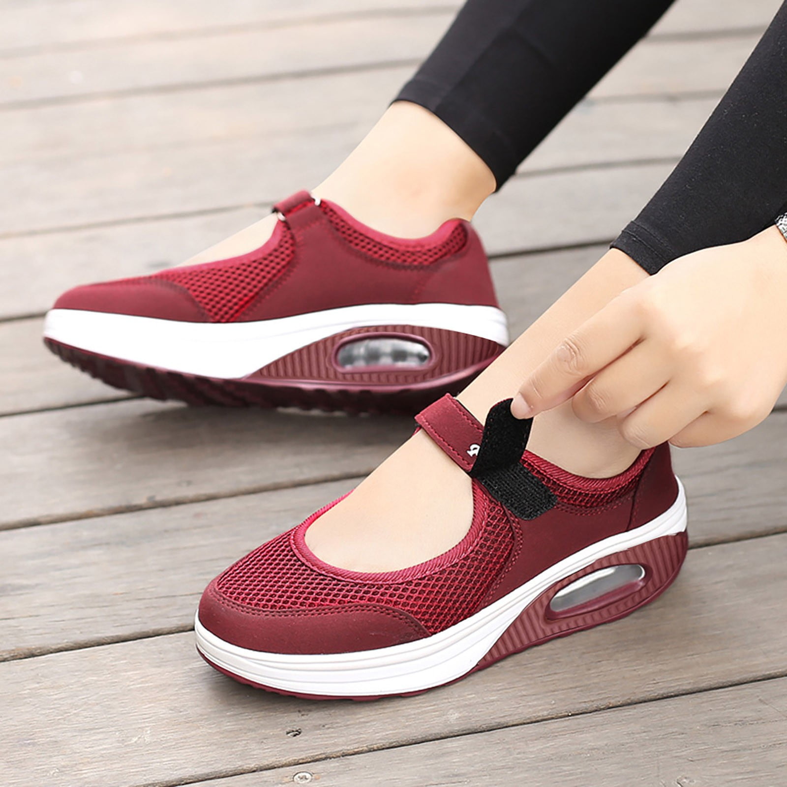 Oyedens Platform Orthopedic Walking Shoes for Women Comfort Mesh Golf Tennis Athletic Nursing Sneakers