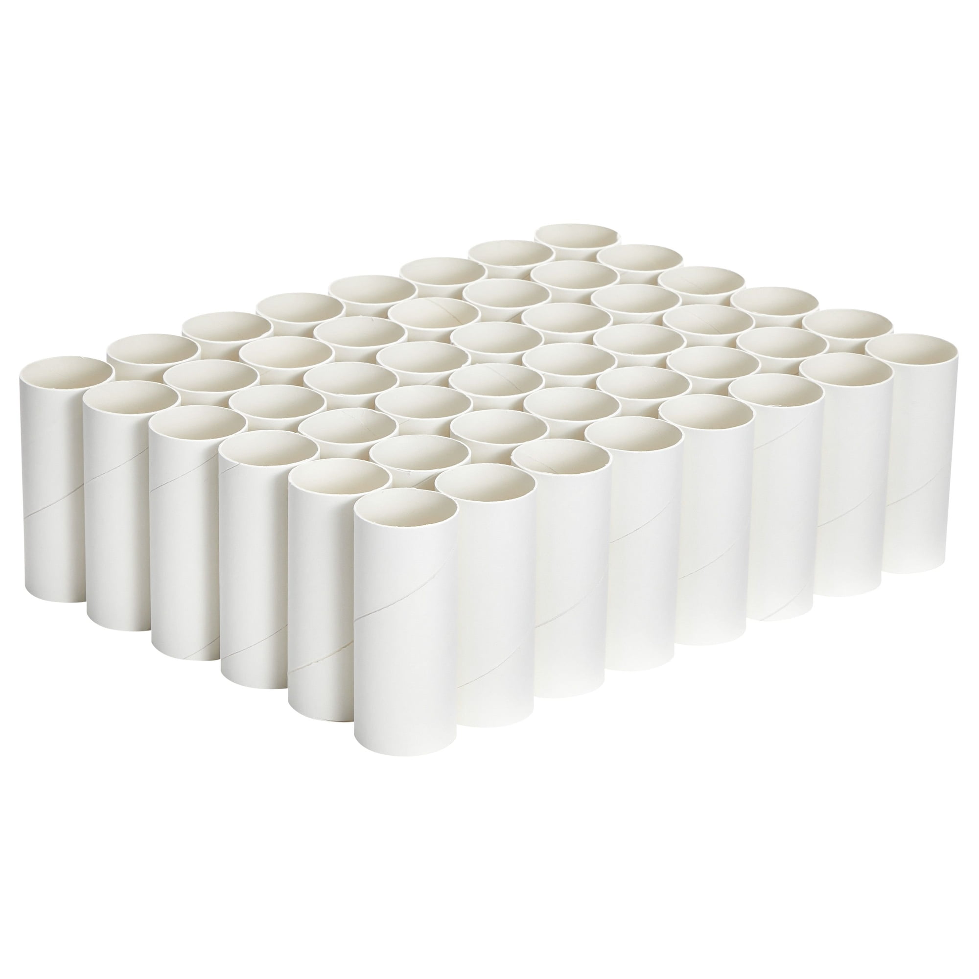 24 High Quality White Cardboard Tubes for Crafts, Empty Toilet Paper Rolls