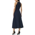 thumbnail image 3 of INSPIRE CHIC Women's Halter Neck Dresses Sleeveless Formal Cocktail Midi Dress XL Dark Blue, 3 of 6