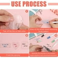 thumbnail image 4 of 200 Pieces Acrylic Keychain Blanks Blank Acrylic Clear Keychain Pendants for DIY Craft Projects, 4 of 7