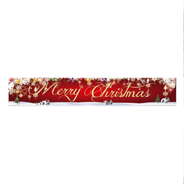 Decoración de pancarta navideña, pancarta de Feliz Navidad, pancarta de Navidad afuera, pancarta de Navidad Feliz Navidad, pancarta de Navidad para balcón, decoración navideña para jardín