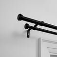 thumbnail image 6 of Exclusive Home 0.62" Silver Cap Adjustable Double Curtain Rod Set, 36"-72", 6 of 8