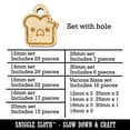 thumbnail image 2 of Cute and Kawaii Shocked Toast Bread with Bite Wood Mini Charms Shapes DIY Craft Jewelry - With Hole - 25mm (7pcs), 2 of 7