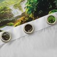 thumbnail image 4 of Manfei Green Jungle Tree Curtains Pack of 2 (42x84 Each) for Teens, Nature Stream Stone Curtains Blackout, Plant Botanical Bedroom Curtains, Window Curtains Home Decor, 4 of 6