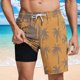 thumbnail image 5 of Pantalones Cortos para Hombre Cintura Elástica con Bolsillos, Forro de Impresión de Moda Casual para la Playa, Al Aire Libre Y el Uso Diario, 5 of 6
