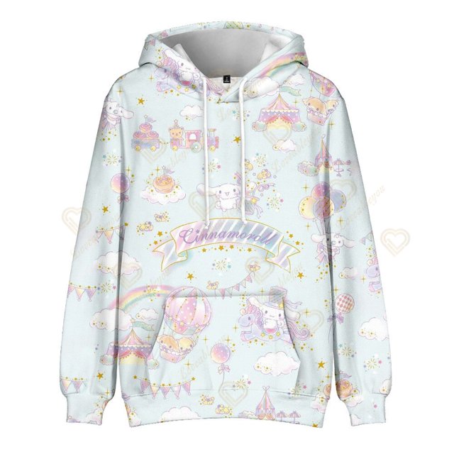 Sudadera Kawaii Sanrios Hello Kitty Unisex, Sudadera con capucha de Anime Kuromi Cinnamoroll My Melody, regalo de cumpleaños de dibujos animados