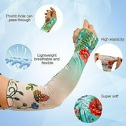 Numjaw Gardening Sleeves for Women Farm Sun Protection Ice Silk Thorn Proof Cooling Arm Sleeves to Cover Arms for Garden Sports