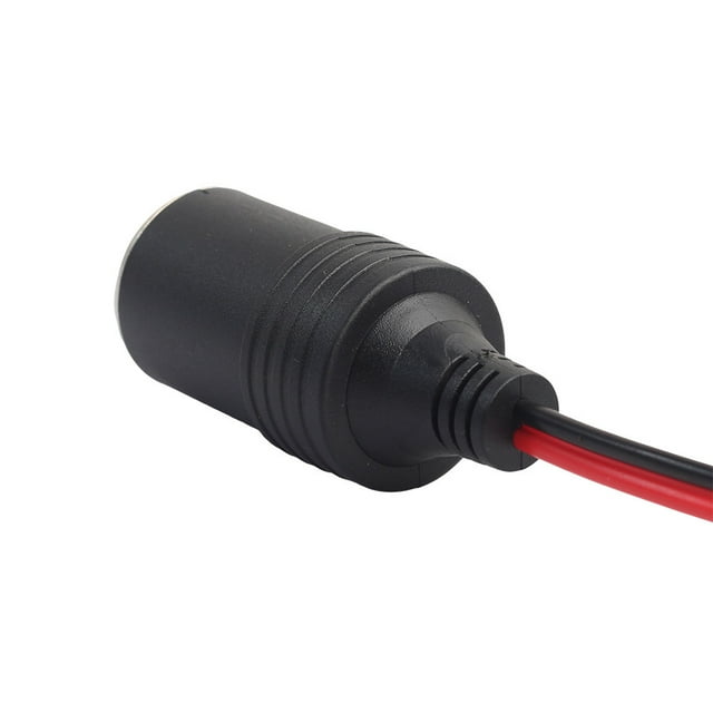 Daisyyozoid Wholesale 12-24V Female Car Cigarette Lighter Socket Connector Adapter Plug Cable