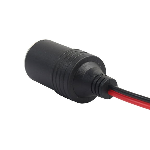 Teissuly 12-24V Female Car Lighter Socket Connector Adapter Plug Cable