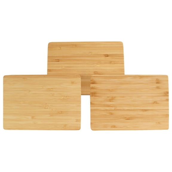 BambooMN Bulk Wholesale Premium Bamboo Small Cheese Cutting Board - 7.9" x 5.5" x 0.4" - 10 Pieces