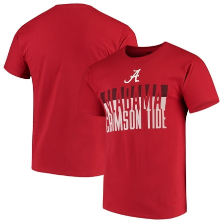 - Men's Russell Crimson Alabama Crimson Tide Textured Trend Crew Neck T-Shirt