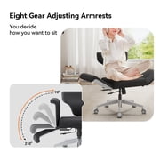 NEWTRAL FF-DG Ergonomic Chair, Freedom-X Multi-Posture Chair with 8-Level Adjustable Armrests, Dark Grey