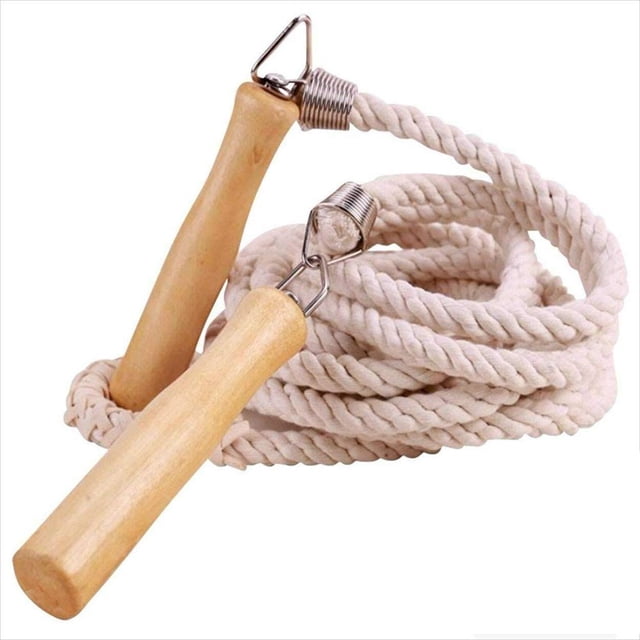 HLONK Long Jump Rope Multiplayer Skipping Rope with Wooden Handle for Kids and Adult Team Group Jumping Rope for School Sport and Outdoor Activity 23ft