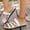 #027-White, variant on Wowcloth Women's One-Strap Beach Slides – Comfortable Flat Slip-On for Casual Summer Outdoor Wear