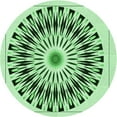 thumbnail image 1 of Ahgly Tapis Rond Lavable en Machine Intérieur Transitionnel Vert Menthe, 5 Pieds Rond, 1 of 7