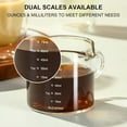 thumbnail image 4 of BPPEG Espresso Cups Set of 2，Double Spouts Cups,Shot Glasses,Milk Cup with Handle,Clear Glass,Espresso Accessories for Machine,Small, 4 of 7