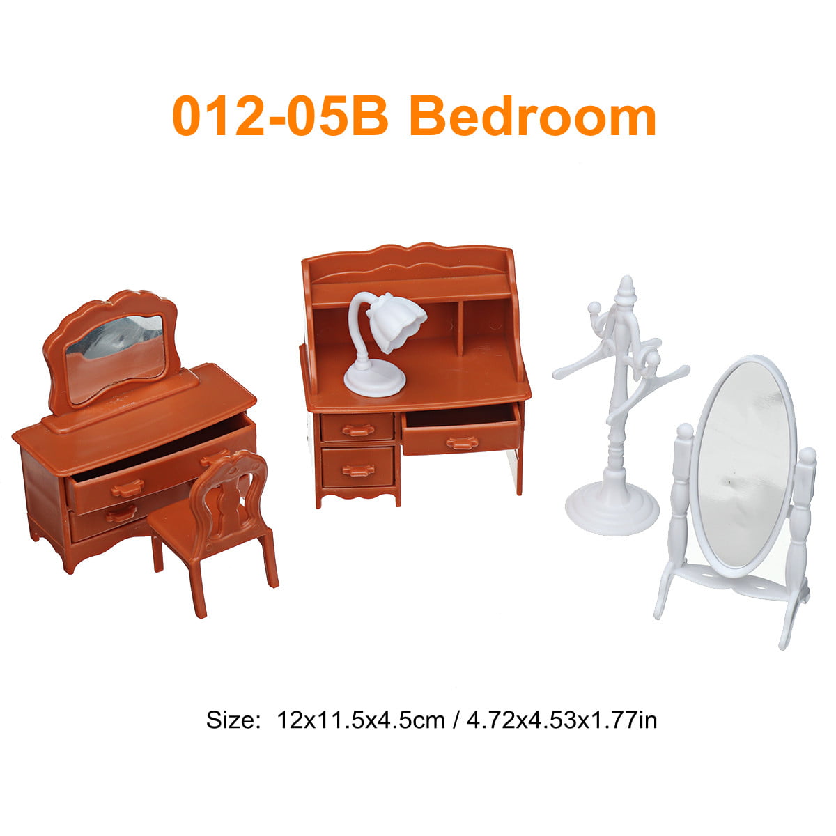 Dolls House Kitchen Room Bedroom Miniature Furniture Set Child Kids Gift Toys 