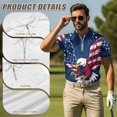 thumbnail image 5 of Aplkyhs Matching Golf Shirts for Couple American Flag Eagle Lightweight Quarter Zip Mens Hawaiian Shirt Golf Accessories for Men Machine Washable Quick Dry Suitable for Golf, 5 of 6
