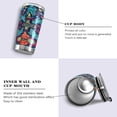 thumbnail image 2 of SKYSONIC Christmas Ball Tumbler Stainless Steel Double Wall Vacuum Reusable Insulated Mug with Straw and Built-in Coaste for Cold and Hot Beverages, 20oz, 2 of 7