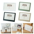 thumbnail image 2 of Misright 2026 Tiltable Plastic Calendar Display Stand With Integrated Photo Frame, 2 of 19