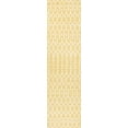 thumbnail image 2 of JONATHAN Y SANTA MONICA 2 x 10 Runner Rug, Ourika Moroccan Geometric Textured Weave - Yellow/Cream, SMB108G-210, 2 of 9
