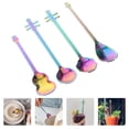 thumbnail image 4 of 4pcs Musical Instruments Spoons Stainless Steel Coffee Spoon Tableware Dessert Spoons, 4 of 9
