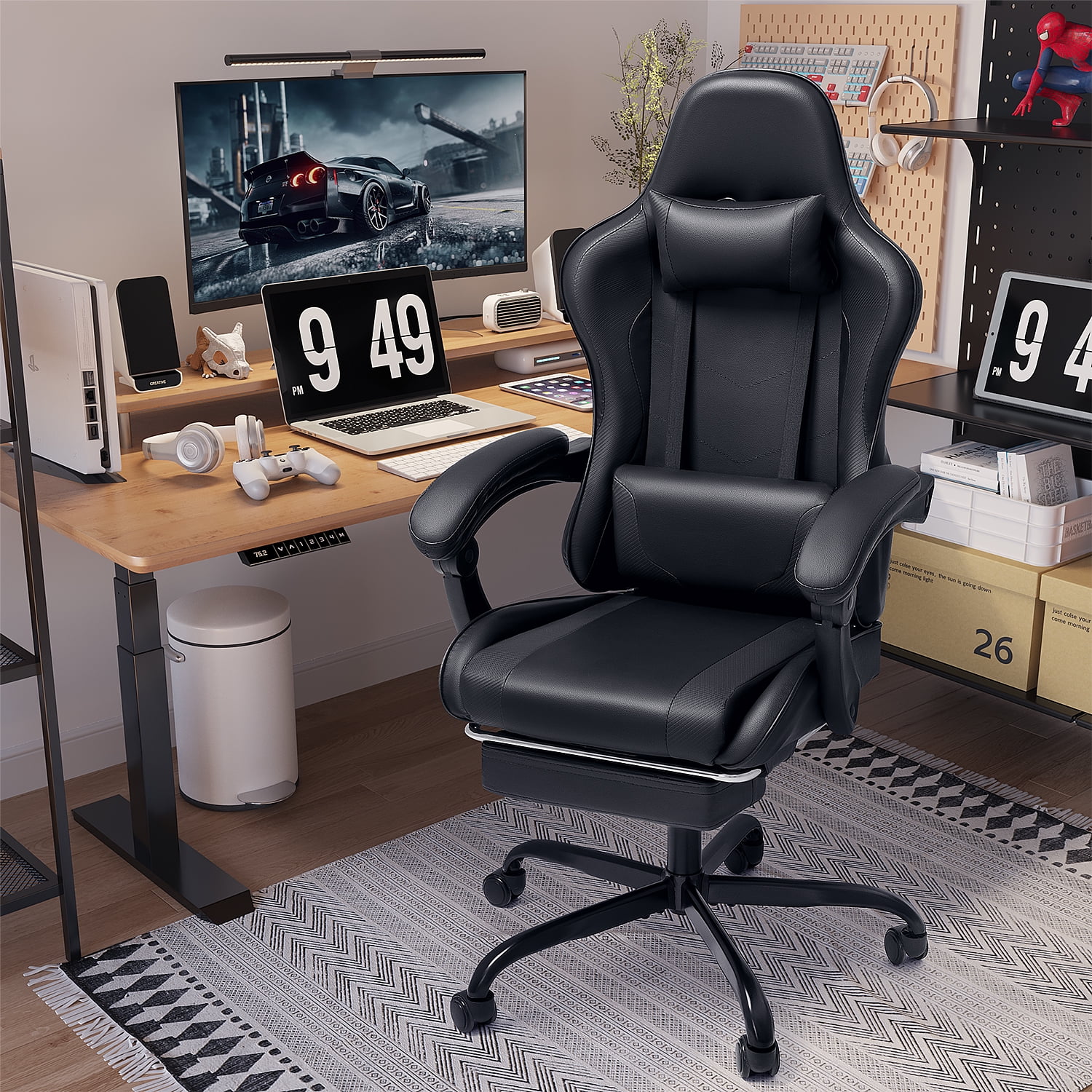  Furmax Gaming Chair, Video Game Chair with Footrest