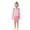 Pink, variant on ibiyuan Girls Tankini Swimsuits 2 Piece Adjustable Straps 3t Bathing Suit Girl Quick-Dry Allover Printed Tankini Set Ruched Ruched Side Bikini Sets for Girls 12-14 Swimwear Set Girl