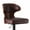 Brown, variant on Hawsaiy Bar Stools Set of 1, Adjustable Height 24.5"-33.5", Bentwood Swivel Barstools with Back & Footrest, PU Leather Upholstered Bar Chairs for Kitchen Island, Dining Room, Home Bar