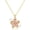 Pink Spinning Flower, variant on Pealicous Flower Necklace for Women Non Tarnish Dainty Necklace as Summer Jewelry Cubic Zirconia Pink Floral Jewelry Wedding Accessories for Women Birthday Gifts