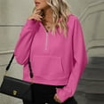 thumbnail image 6 of BLCHUNen Sweatshirts for Women Half Zip up Pullover Long Sleeve Half Cardigan Home Workout Gym Active Elastic Sports Casual Tops, 6 of 6
