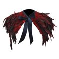 thumbnail image 2 of Capa de plumas falsas para hombro, bufandas góticas, bufanda para mujer, Collar, encogimiento de hombros para Halloween Rojo, 2 of 8