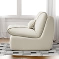 thumbnail image 3 of Pawverly Compressed Lounge Chair with Ottoman, Modern Upholstered Floor Sofa for Small Spaces, Relaxing Accent Chair for Living Room, Bedroom or Studio, 3 of 12