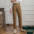 thumbnail image 3 of Mens Italian Style Naples Pants High Waist Straight Trousers England Streetwear, 3 of 9