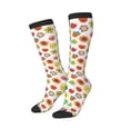 thumbnail image 2 of Balery Cartoon Flowers Printed Novelty Socks Men's Women's Crew Socks Sports Socks Knee High Socks Cotton Socks Quirky and Cool Socks, 2 of 9
