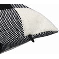 thumbnail image 4 of Outdoor Farmhouse Buffalo Plaids Throw Pillow Covers 18x18 Set of 2 Black White Decorative Classroom Front Porch Classic Decor Retro Boho Cushion Cases Fall Home Rustic Check for Couch Patio, 4 of 5