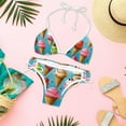 thumbnail image 6 of Ice Cream Detachable Sponge Adjustable Strap Bikini Set Two-Pack Beachwear Scene Swimsuit, 6 of 6