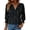 Black-Dots, variant on Fantaslook 3/4 Sleeve Womens Tops Dressy Casual Blouses V Neck Work Shirts Trendy Tops with Smocked Cuffs