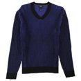 thumbnail image 1 of Alfani Mens v-neck Knit Sweater, Blue, Large, 1 of 1